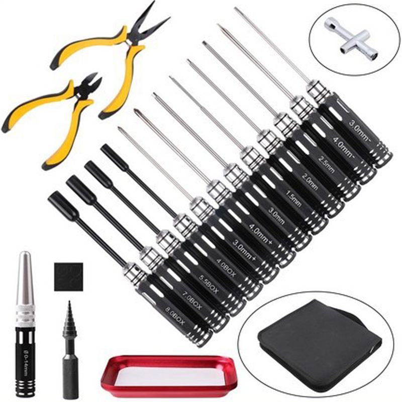 Fpv Drone Tool Kit - 스크루 드라이버 플라이어 육각 슬리브 소켓