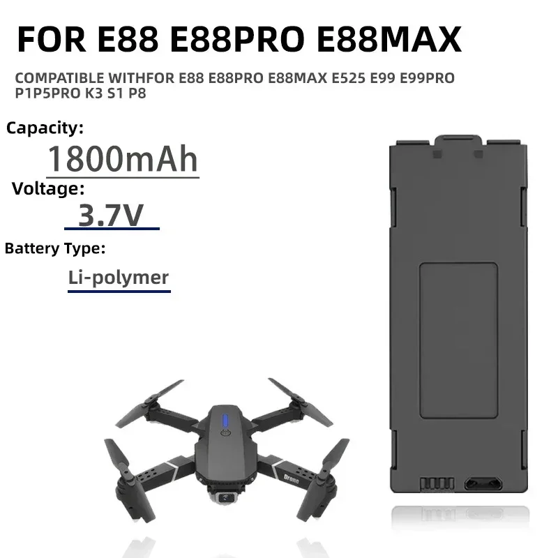 1-10pcs E99 프로 드론 배터리 P1 E525  - Eachine Drone E58 리뷰 및 가격