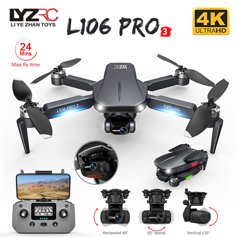 FPV 접이식 GPS RC 쿼드콥터, L106 프로 3 - Fpv Drone Charger 리뷰 및 가격