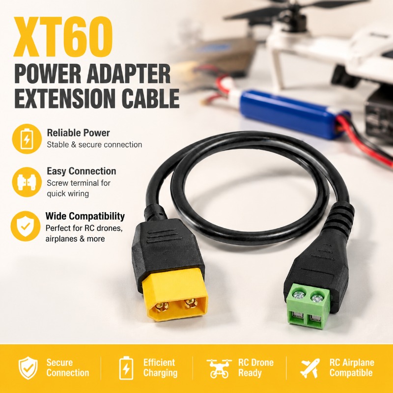 XT60 커넥터 남성-여성 2핀 나사 단자 블록 어댑터 - Fpv Drone Charger 리뷰 및 가격